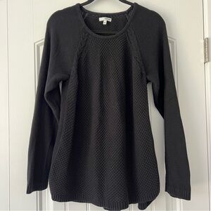 Sonoma Black Textured Women's Sweater